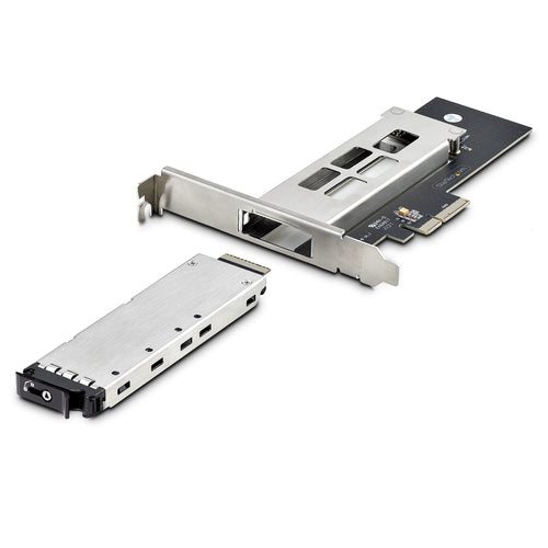 StarTech.com M.2 NVMe SSD to PCIe x4 Mobile Rack/Backplane with Removable Tray for PCI Express Expansion Slot, Tool-less Installation, PCIe 4.0/3.0 Hot-Swap Drive Bay, Key Lock - 2 Keys Included StarTech.com M.2 NVMe SSD to PCIe x4 Mobile Rack/Backplane with Removable Tray for PCI Express Expansion Slot, Tool-less Installation, PCIe 4.0/3.0 Hot-Swap Drive Bay, Key Lock - 2 Keys Included